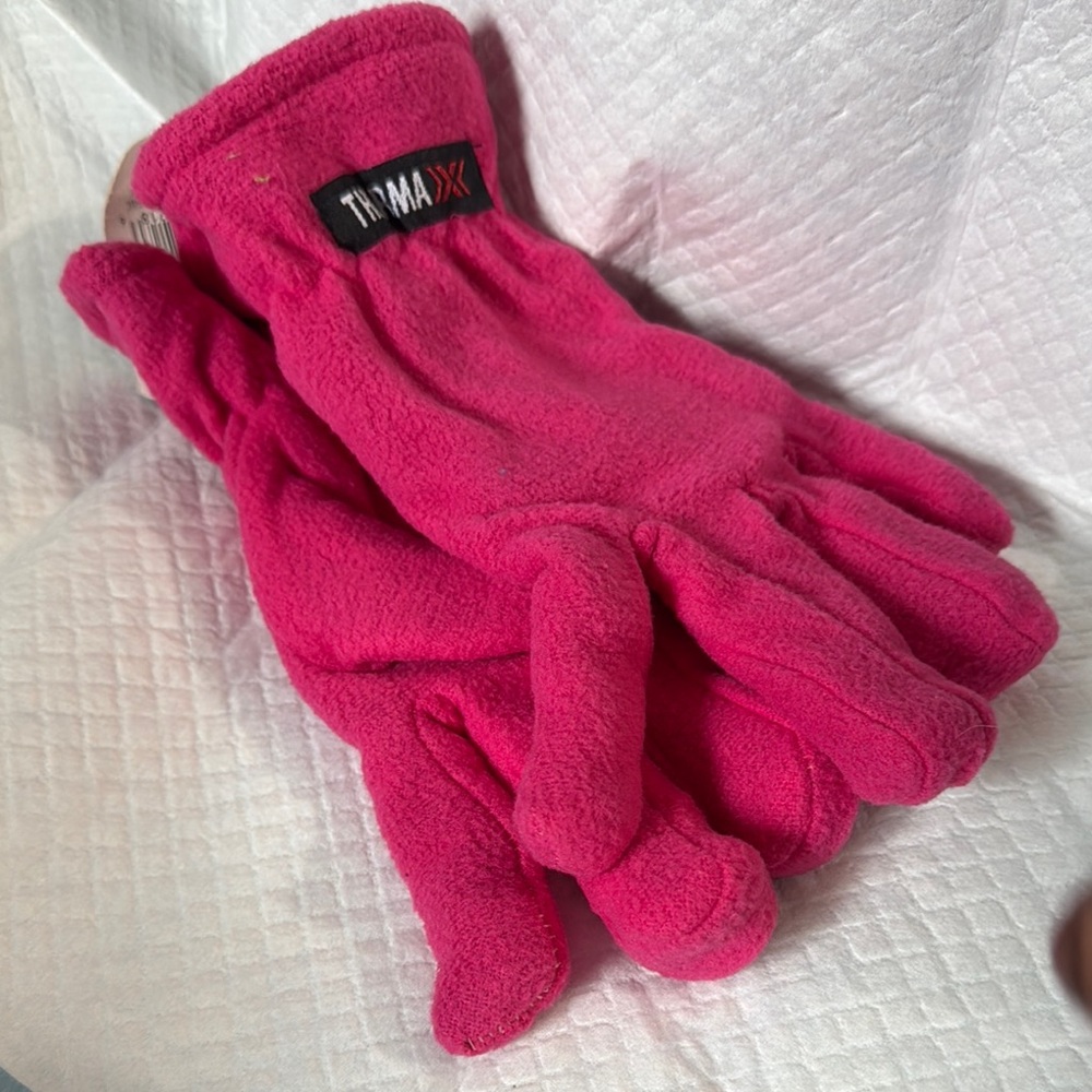 Thinsulate Pink Fleece Gloves
